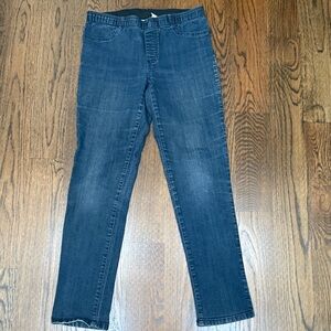Chico's Blue Skinny Pull On Jeans Classic Style 0 =4